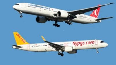 Türk Hava Yolları (THY) ve Pegasus, mart ayında yurt içi