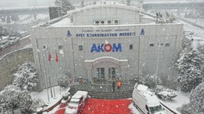 İstanbul Büyükşehir Belediyesi Afet İşleri Dairesi Başkanlığı AKOM, 17 Şubat