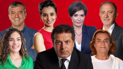 Fatih Altaylı, Cüneyt Özdemir, Nevşin Mengü gibi tanınmış gazeteciler, televizyon