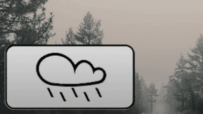 Trafik uzmanları, sürücülerin yolda gördükleri bulut ve yağmur görselli küçük