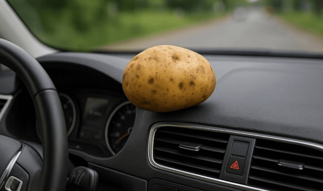 Aracınıza bir patates koyun faydasını görün Denemeyi yapan kullanıcılar, patatesin iç kısmının cama sürülmesiyle buğulanmanın azaldığını