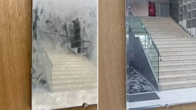 Tayvan'da bir temizlik görevlisi, müzede sergilenen 40 yıllık bir sanat