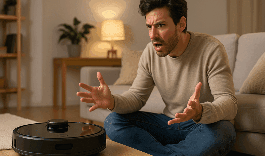 Bu da oldu: Evdeki robot süpürge sahibine karşı geldi Evinizdeki robot süpürge sandığınız kadar masum olmayabilir. Hindistan'da bir mühendis