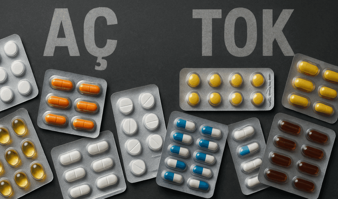 İlacı “aç karnına” mı yoksa “tok karnına” mı almak gerektiğini