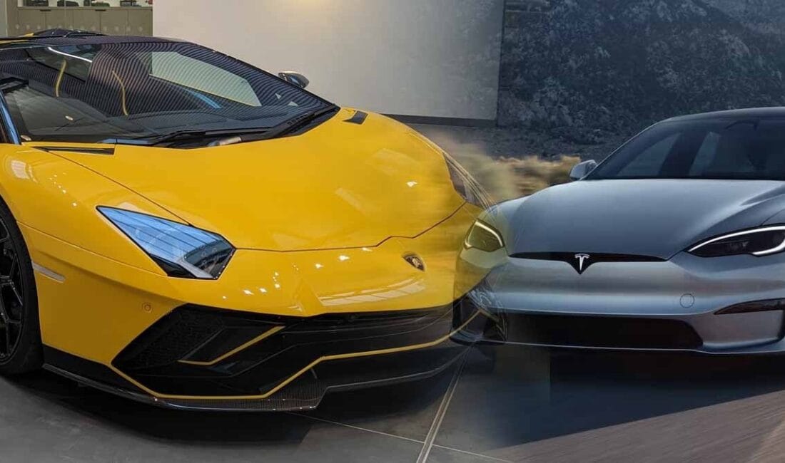 Sosyal medyada viral olan Tesla–Lamborghini drag yarışı, elektrikli araçların sokaktaki