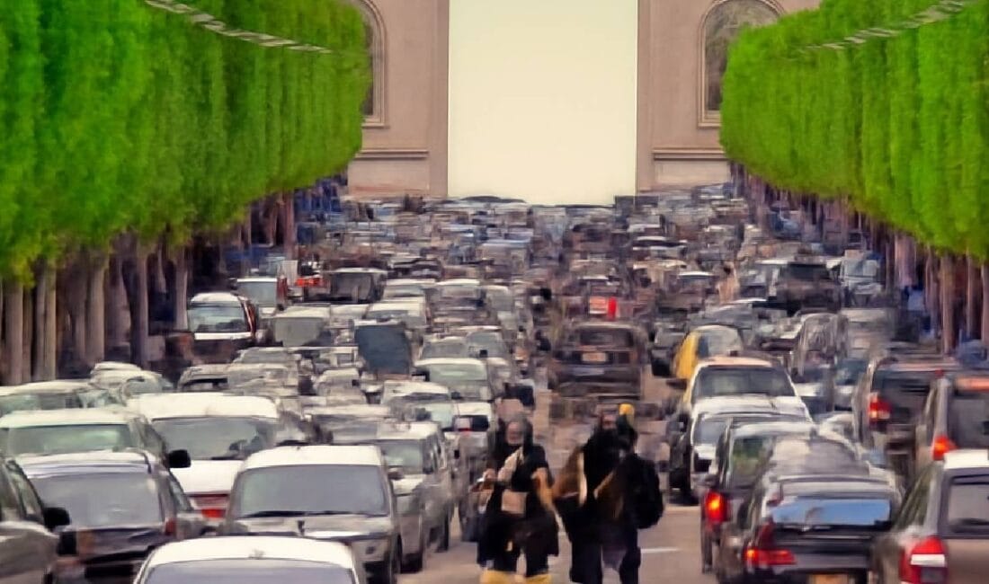 Sokaklarında milyonlarca aracın hareket ettiği Fransız başkentinde, tek bir “dur”