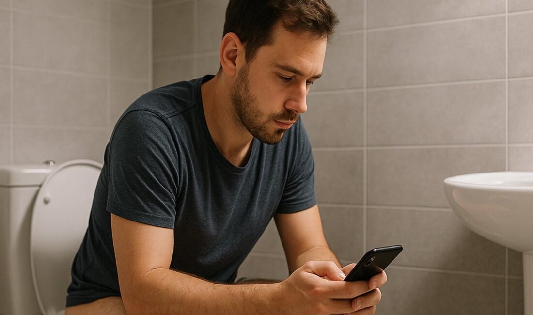 Uzmanlara göre tuvalete telefonla gidenler fark etmeden öyle bir tehlike