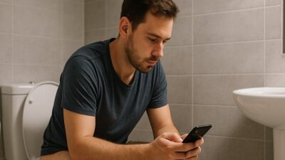 Uzmanlara göre tuvalete telefonla gidenler fark etmeden öyle bir tehlike